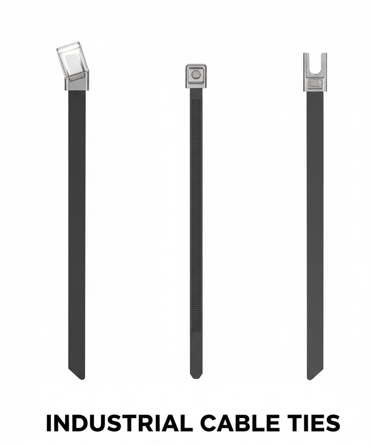 PANDUIT MLTFC4S-CP316 Stainless Steel Cable Tie, 14.3 Inch L, PK100